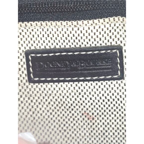 Dooney & Bourke Signature DB Monogram Purse Black Structured Designer Handbag - Picture 6 of 14